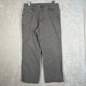 The North Face Mens Utility Cargo Pants Khaki Green Straight Leg‎ Size 34